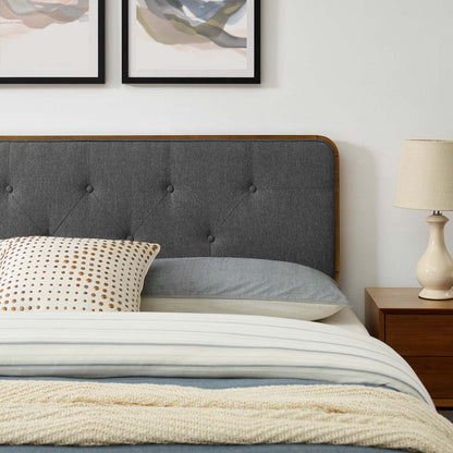 Bridgette Wood Queen Platform Bed With Splayed Legs by Modway
