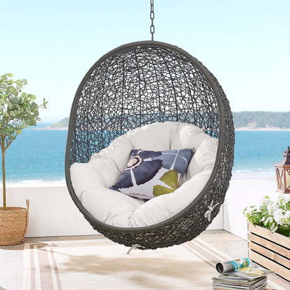 Hide Outdoor Patio Sunbrella¨ Swing Chair With Stand by Modway