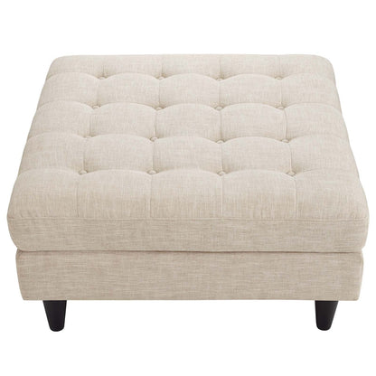 Empress Upholstered Fabric Large Ottoman by Modway