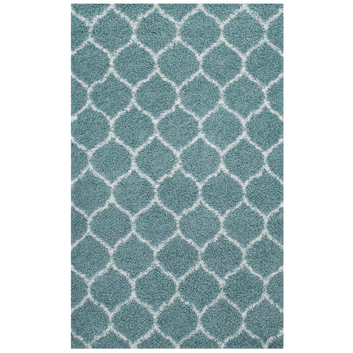 Solvea Moroccan Trellis 5x8 Shag Area Rug by Modway