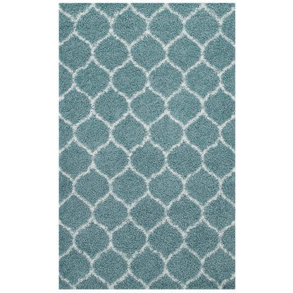 Solvea Moroccan Trellis 5x8 Shag Area Rug by Modway