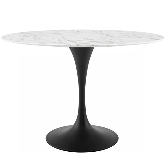 Lippa 48" Oval Faux Marble Dining Table by Modway