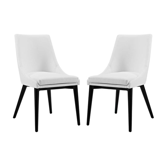 Viscount Vinyl Dining Side Chair Set of 2 by Modway