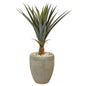 34"  Agave Succulent Artificial Plant in Sandstone Planter