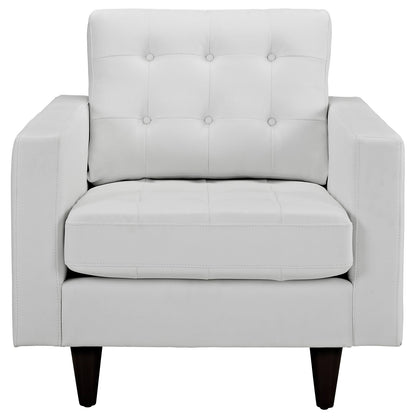 Empress Bonded Leather Armchair by Modway