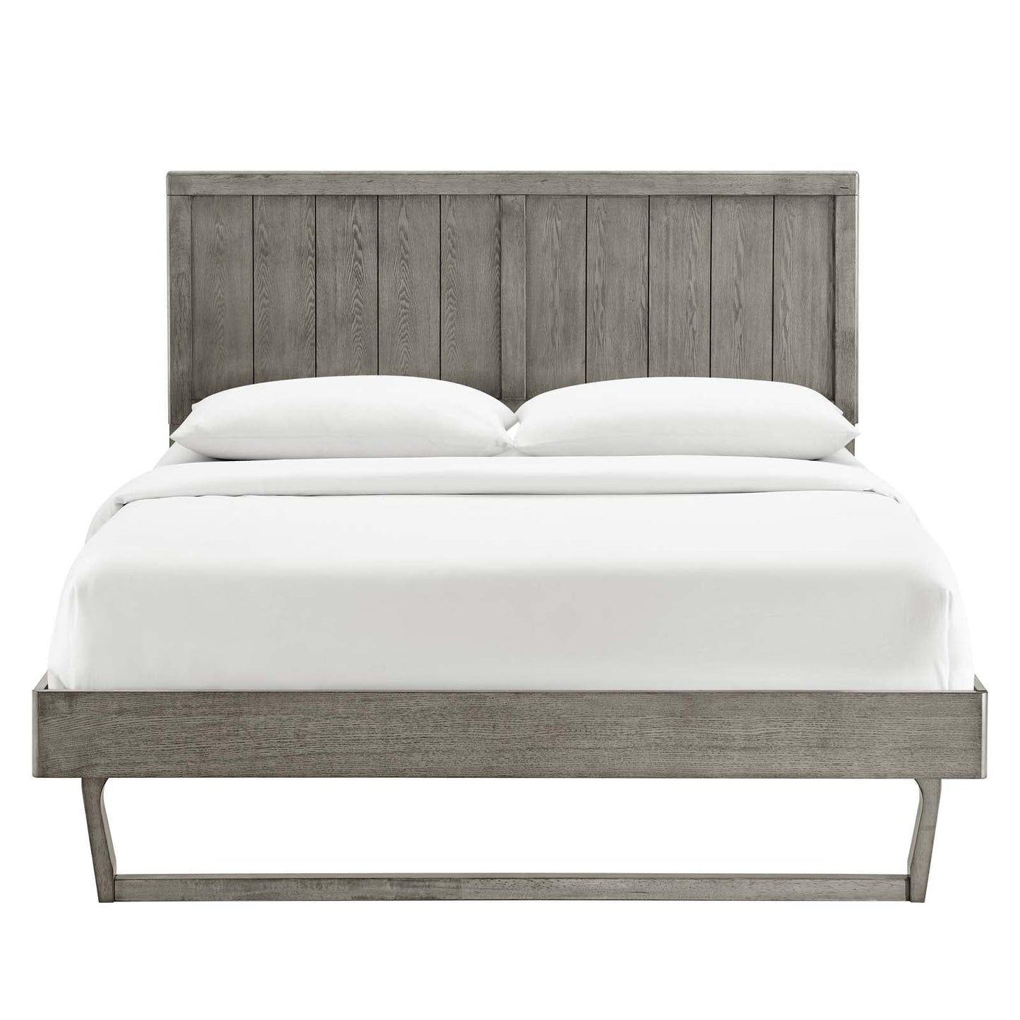 Alana Wood King Platform Bed With Angular Frame by Modway