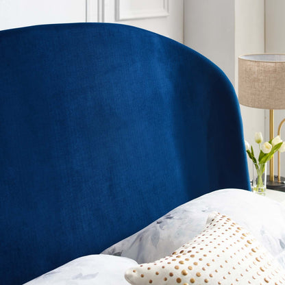 Mira Upholstered Performance Velvet Queen Platform Bed by Modway