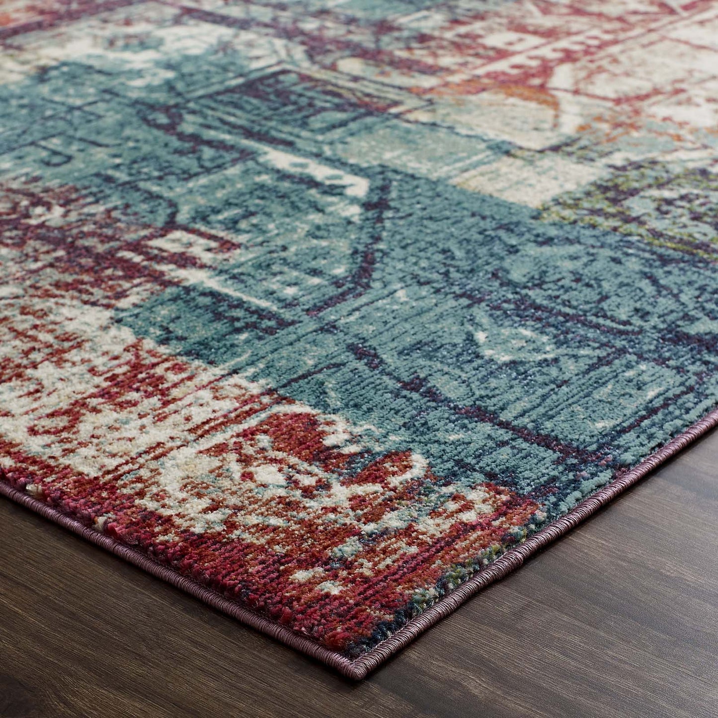 Tribute Elowen Contemporary Modern Vintage Mosaic 8x10 Area Rug by Modway