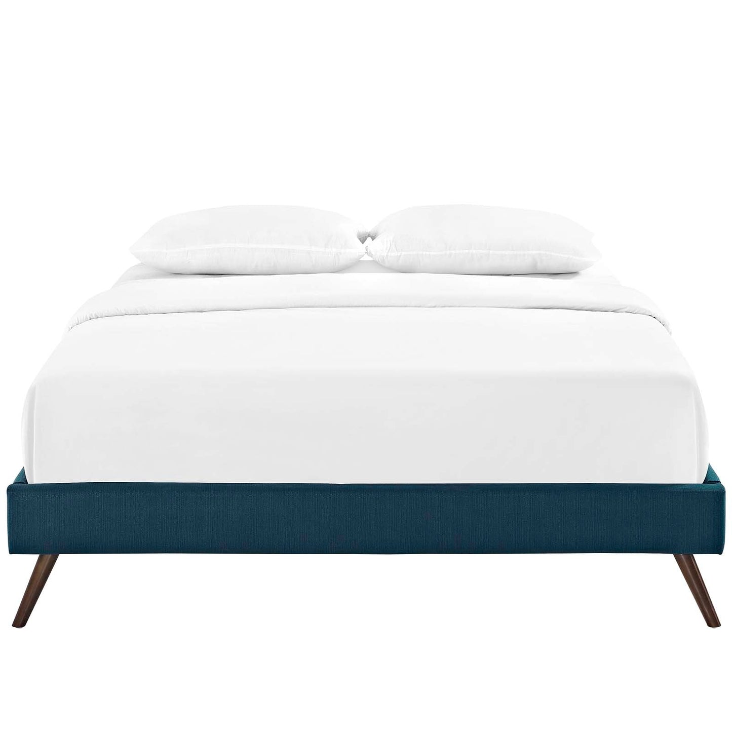 Loryn Fabric Full Bed Frame with Round Splayed Legs by Modway