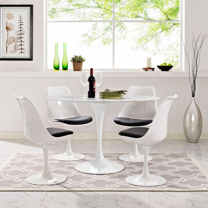 Lippa 48" Oval Faux Marble Dining Table by Modway
