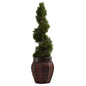 Cedar Spiral w/Decorative Planter