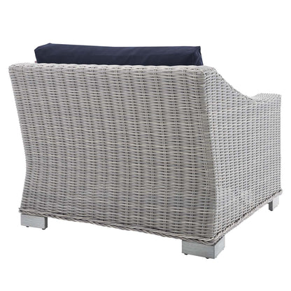 Conway Sunbrella¨ Outdoor Patio Wicker Rattan Left-Arm Chair by Modway