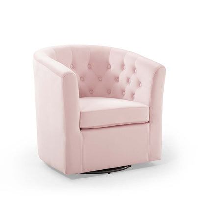 Prospect Tufted Performance Velvet Swivel Armchair by Modway