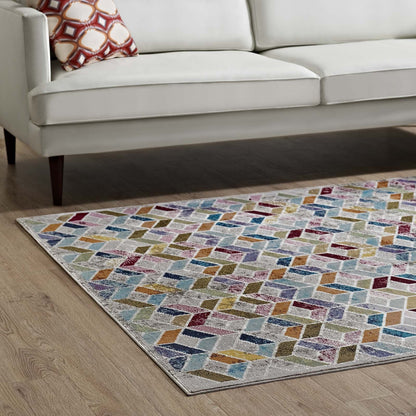 Laleh Geometric Mosaic 4x6 Area Rug by Modway