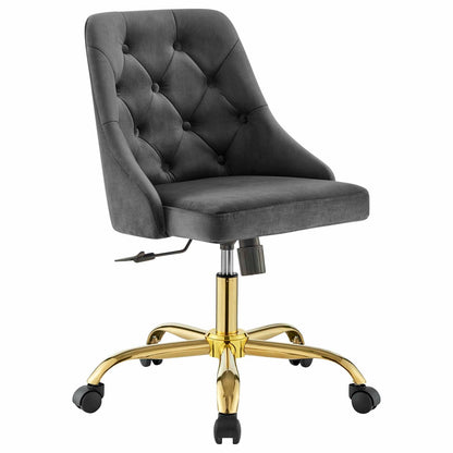 Distinct Tufted Swivel Performance Velvet Office Chair by Modway