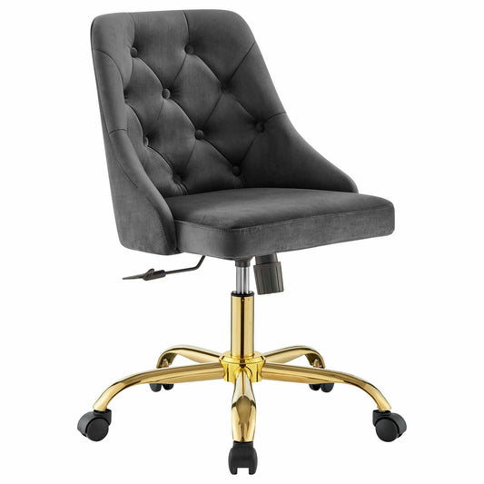 Distinct Tufted Swivel Performance Velvet Office Chair by Modway