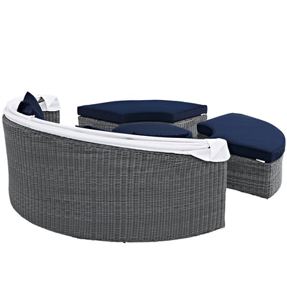 Summon Canopy Outdoor Patio Sunbrella¨ Daybed by Modway