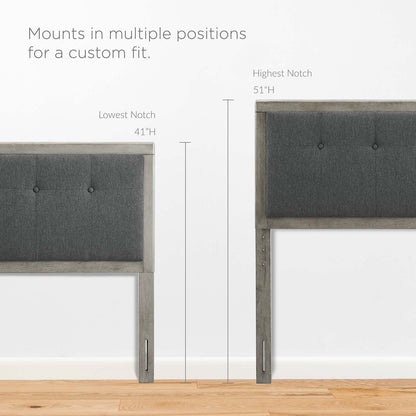 Draper Tufted Fabric and Wood Queen Headboard by Modway