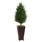 4' Cypress Cone Artificial Tree in Decorative Planter