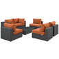 Sojourn 7 Piece Outdoor Patio Sunbrella¨ Sectional Set by Modway