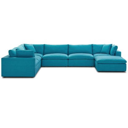 Commix 7-Piece Down Filled Overstuffed Sectional Sofa by Modway