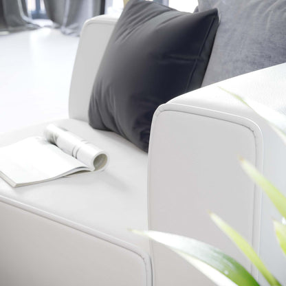 Mingle Vegan Leather Right-Arm Chair by Modway