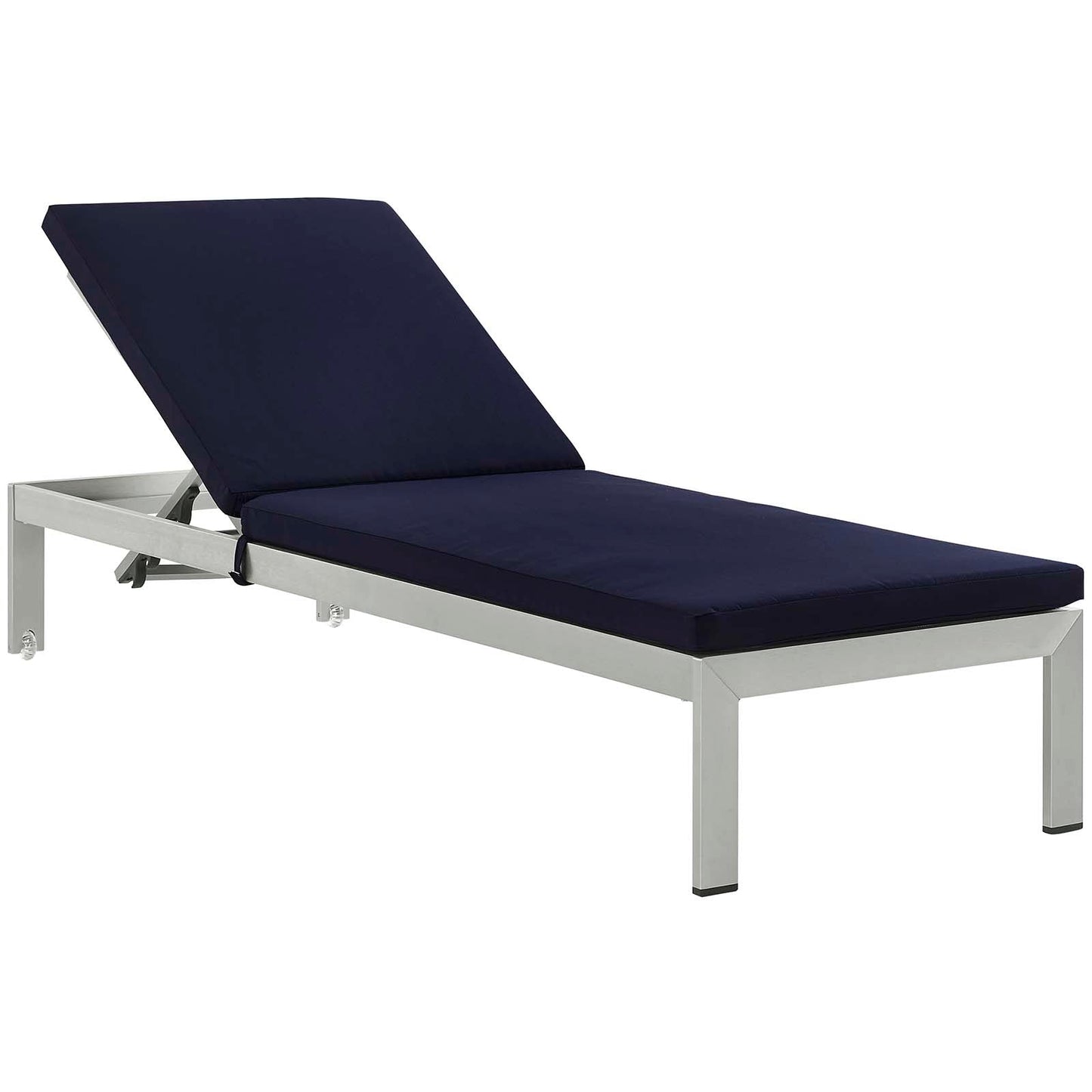 Shore Outdoor Patio Aluminum Chaise with Cushions Set of 4 by Modway