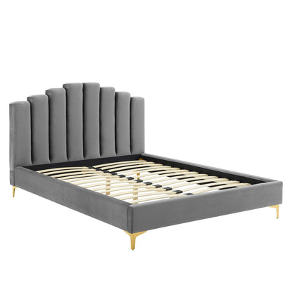 Olivia Performance Velvet Queen Platform Bed by Modway