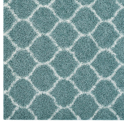 Solvea Moroccan Trellis 5x8 Shag Area Rug by Modway