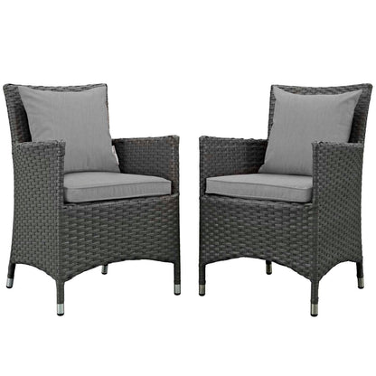 Sojourn 2 Piece Outdoor Patio Sunbrella¨ Dining Set by Modway