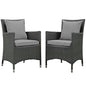 Sojourn 2 Piece Outdoor Patio Sunbrella¨ Dining Set by Modway