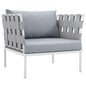 Harmony Outdoor Patio Aluminum Armchair by Modway
