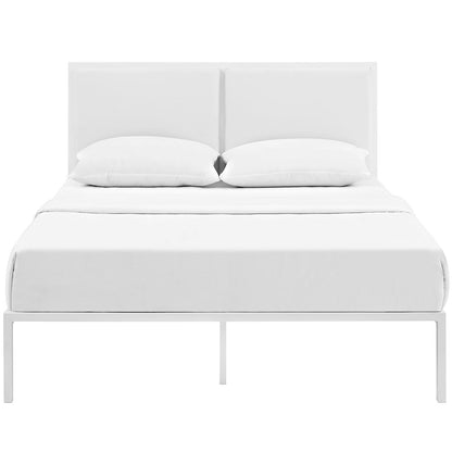 Della Vinyl King Bed by Modway
