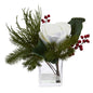Magnolia & Berries Artificial Arrangement in Vase