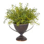 14"  Rosemary Artificial Plant in Metal Goblet