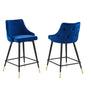Adorn Performance Velvet Counter Stool Set of 2 by Modway