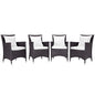 Convene 4 Piece Outdoor Patio Dining Set by Modway