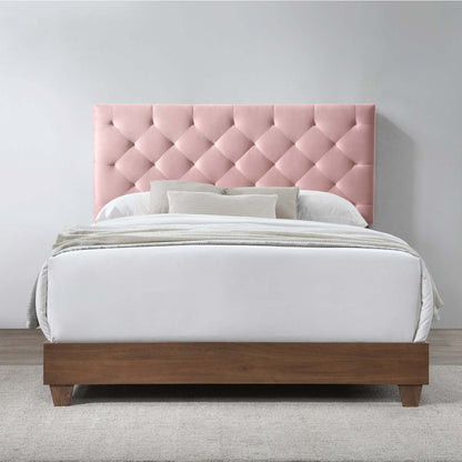 Rhiannon Diamond Tufted Upholstered Performance Velvet Queen Bed by Modway