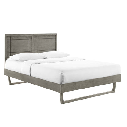 Marlee Wood Full Platform Bed With Angular Frame by Modway