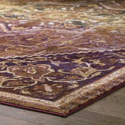 Success Kaede Transitional Distressed Vintage Floral Vintage Medallion 8x10 Area Rug by Modway