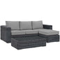 Summon 3 Piece Outdoor Patio Sunbrella¨ Sectional Set by Modway