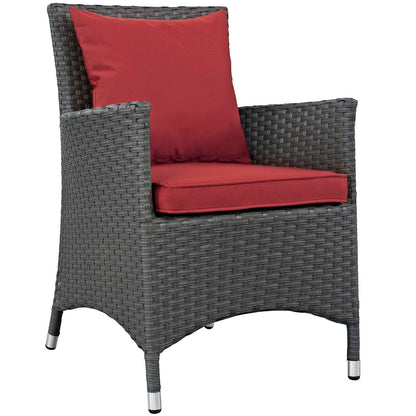 Sojourn 4 Piece Outdoor Patio Sunbrella¨ Dining Set by Modway