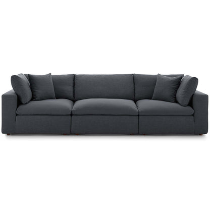 Commix 3 Piece Down Filled Overstuffed Sectional Sofa Set by Modway
