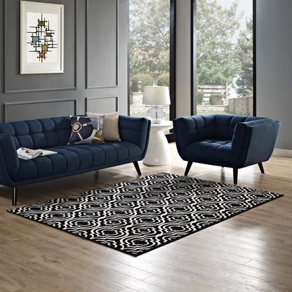 Frame Transitional Moroccan Trellis 5x8 Area Rug by Modway