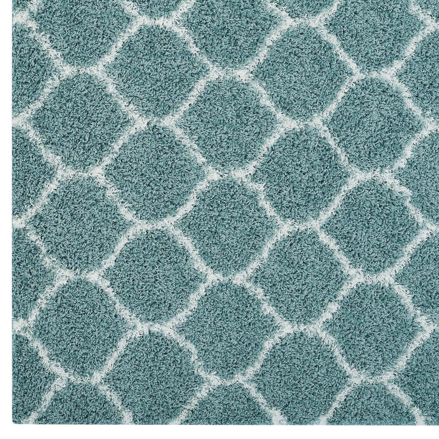 Solvea Moroccan Trellis 8x10 Shag Area Rug by Modway