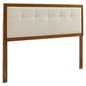 Draper Tufted Fabric and Wood King Headboard by Modway