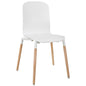 Stack Dining Wood Side Chair by Modway