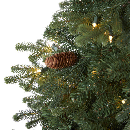 5.5' Yukon Mountain Fir Artificial Christmas Tree with 250 Clear Lights