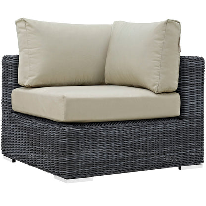 Summon 5 Piece Outdoor Patio Sunbrella¨ Sectional Set by Modway