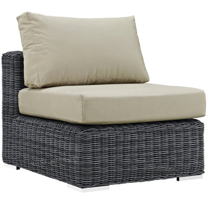 Summon 7 Piece Outdoor Patio Sunbrella¨ Sectional Set by Modway